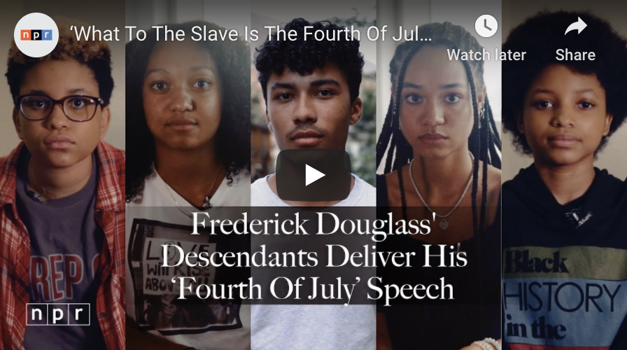 Descendants Read Frederick Douglass' Speech