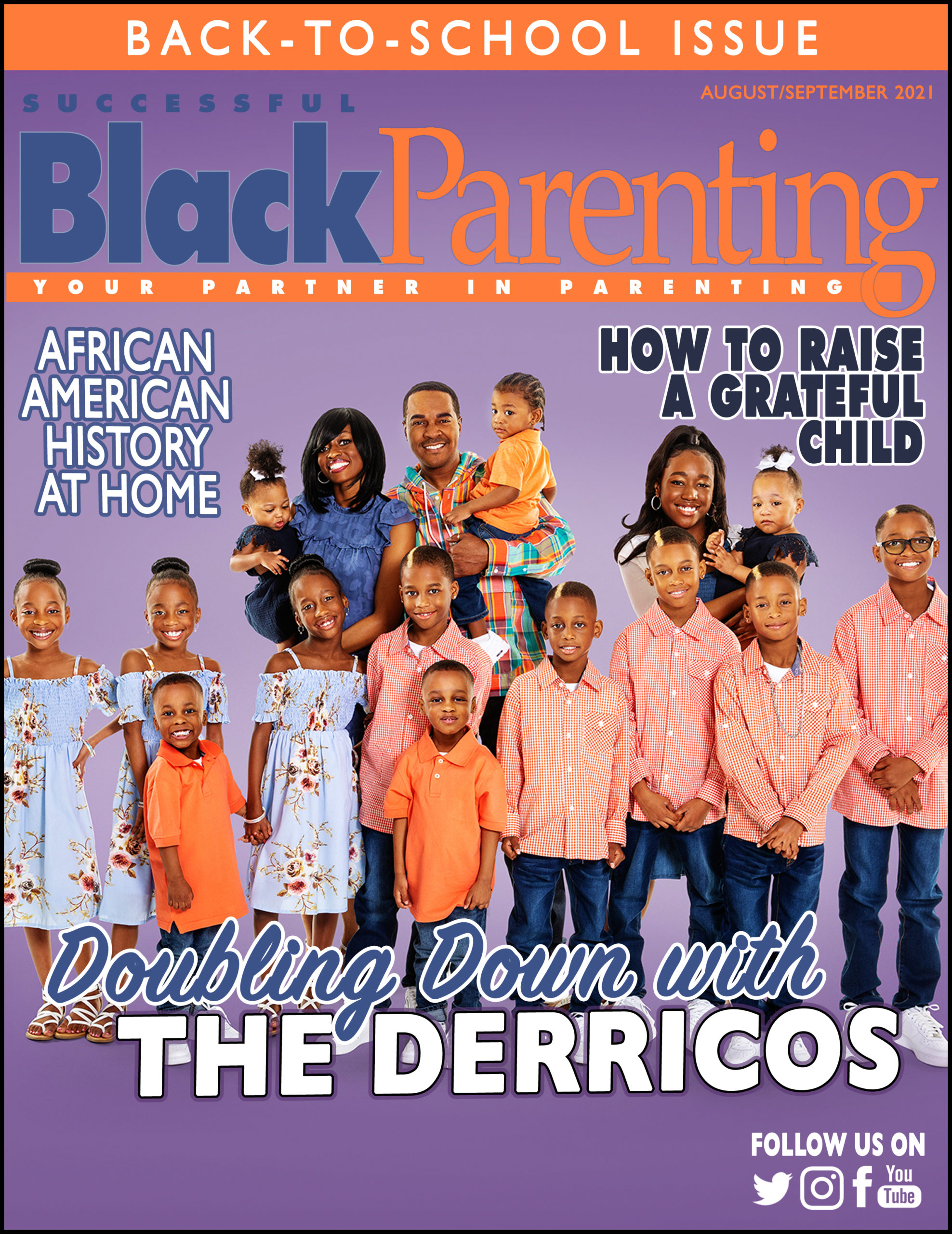 The August September cover for Successful Black Parenting magazine
