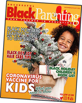 Sbp magazine december. January 2022 tilt on successful black parenting magazine