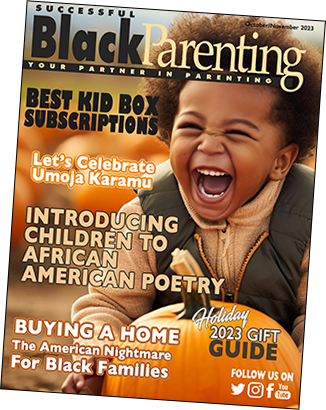 Sbp magazine oct nov 2023 cover on successful black parenting magazine