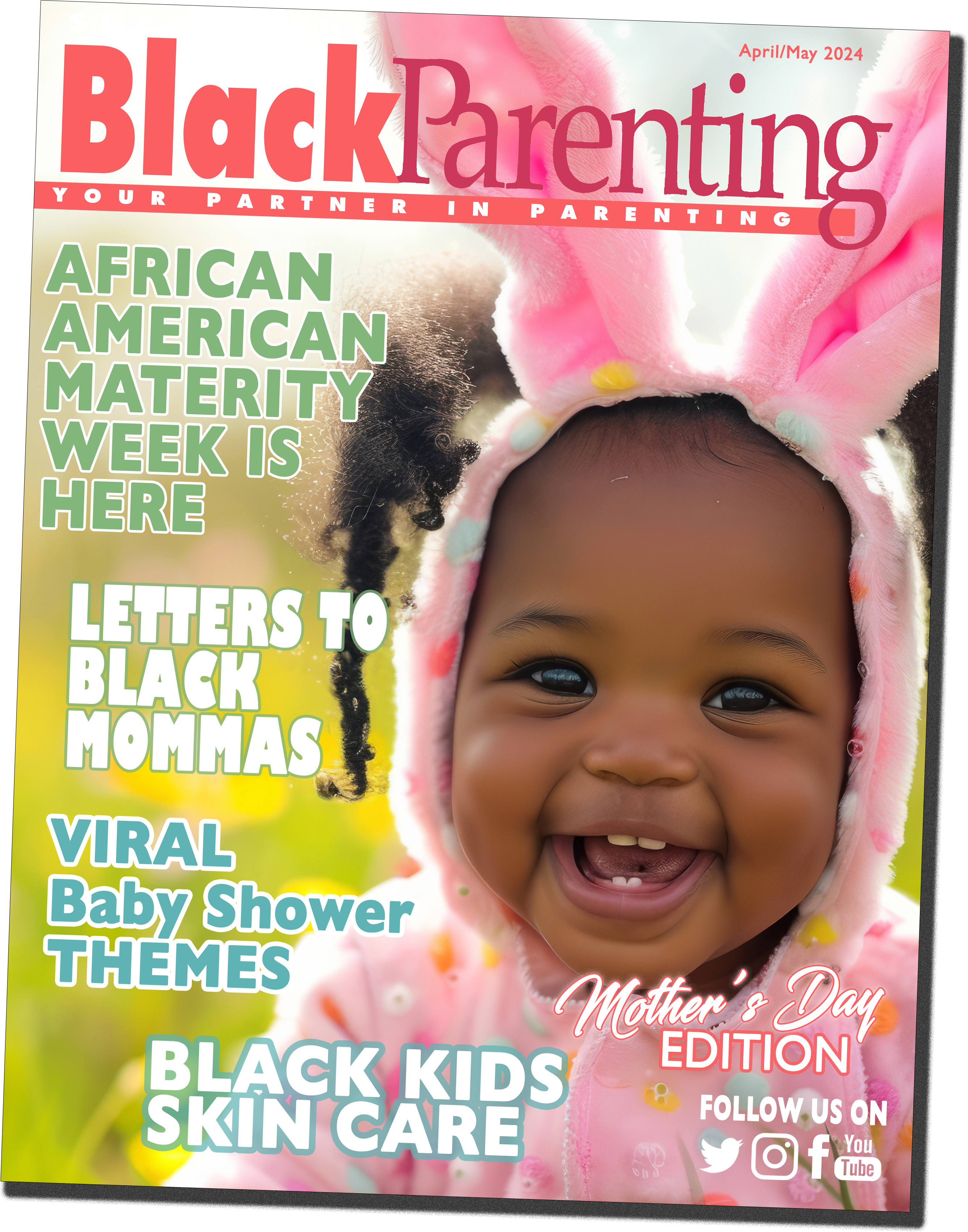 Sbp magazine apr may 2024 cover on successful black parenting magazine